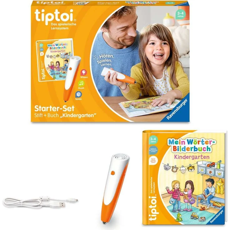 Ravensburger - tiptoi® Starter-Set: Stift und Wörter-Bilderbuch Kindergarten – Bild 3