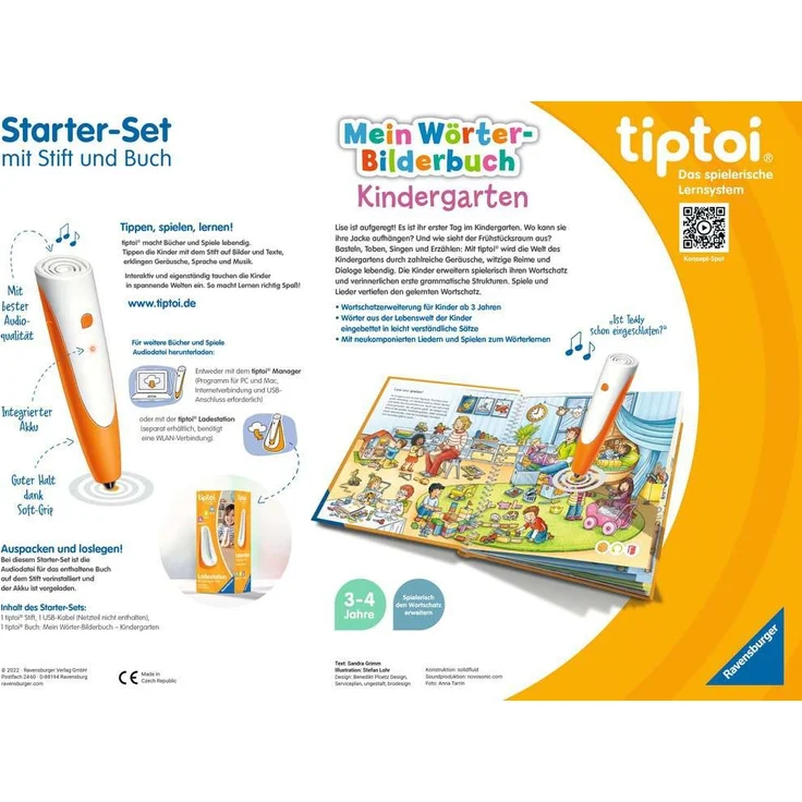Ravensburger - tiptoi® Starter-Set: Stift und Wörter-Bilderbuch Kindergarten – Bild 2
