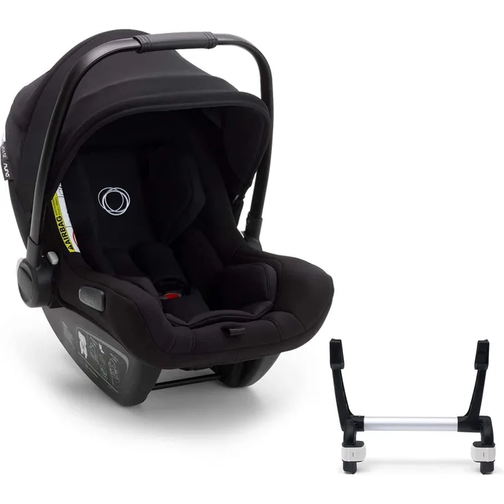 Bugaboo Turtle Air by Nuna, komfortabler Kindersitz fürs Auto mit Donkey Adaptern für den Autositz und großem Sonnendach, ultra-leicht & sicher