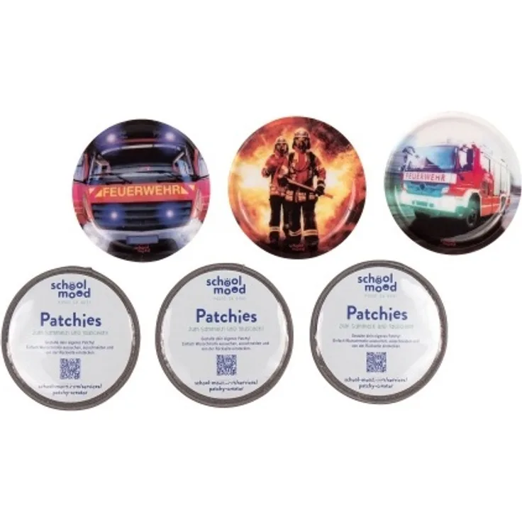 School-Mood Patchy-Set Feuerwehr 6-Tlg. Art. Nr. 6502-308