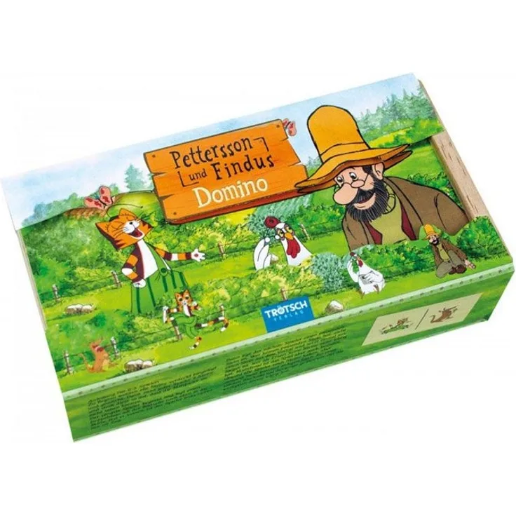 Trötsch 63285 Domino "Pettersson & Findus" Holzbox