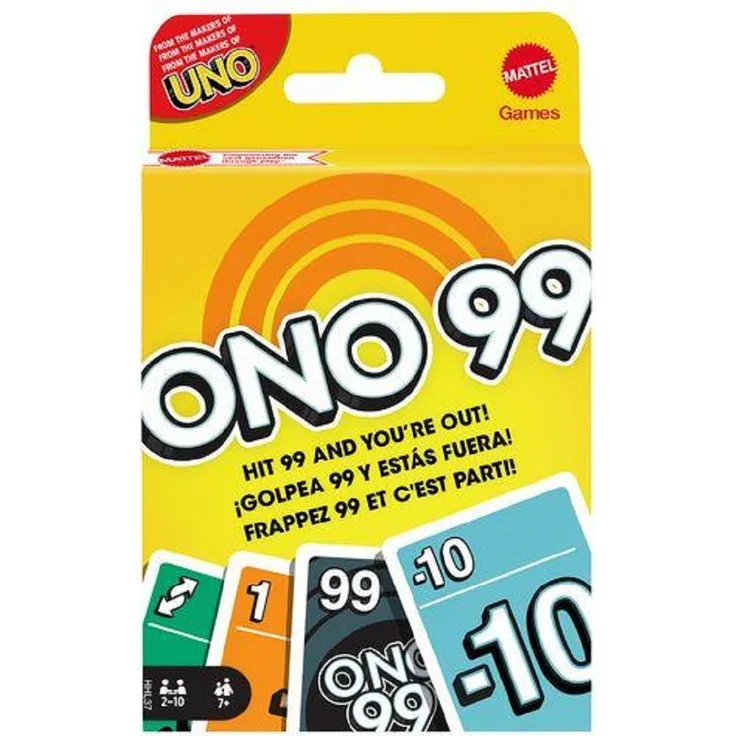 Mattel Games O'NO 99 Kartenspiel, Familienspiel