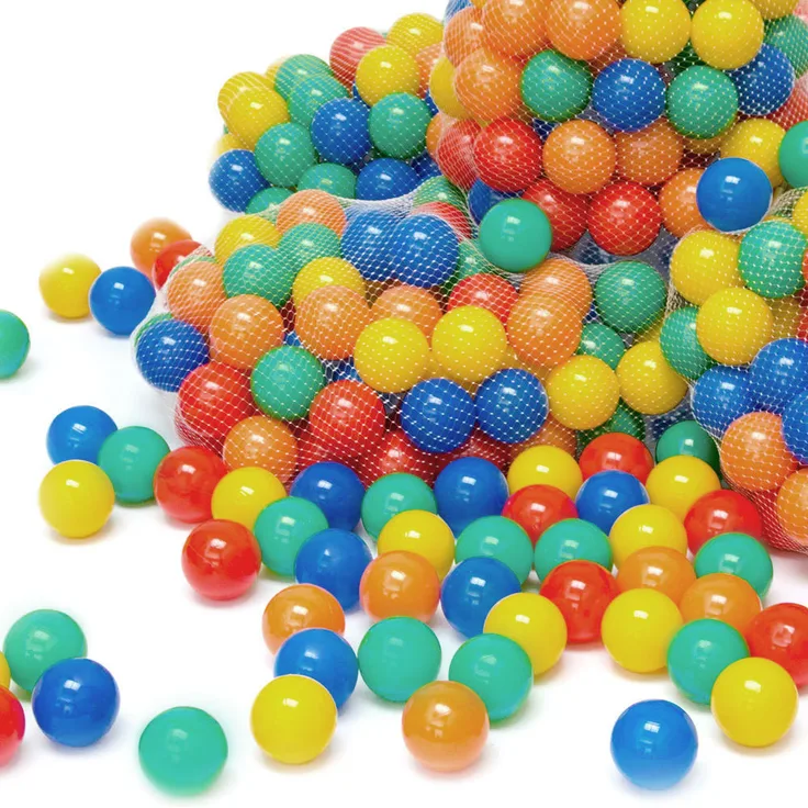 7000 bunte Bälle für Bällebad 7cm Babybälle Plastikbälle Baby Spielbälle