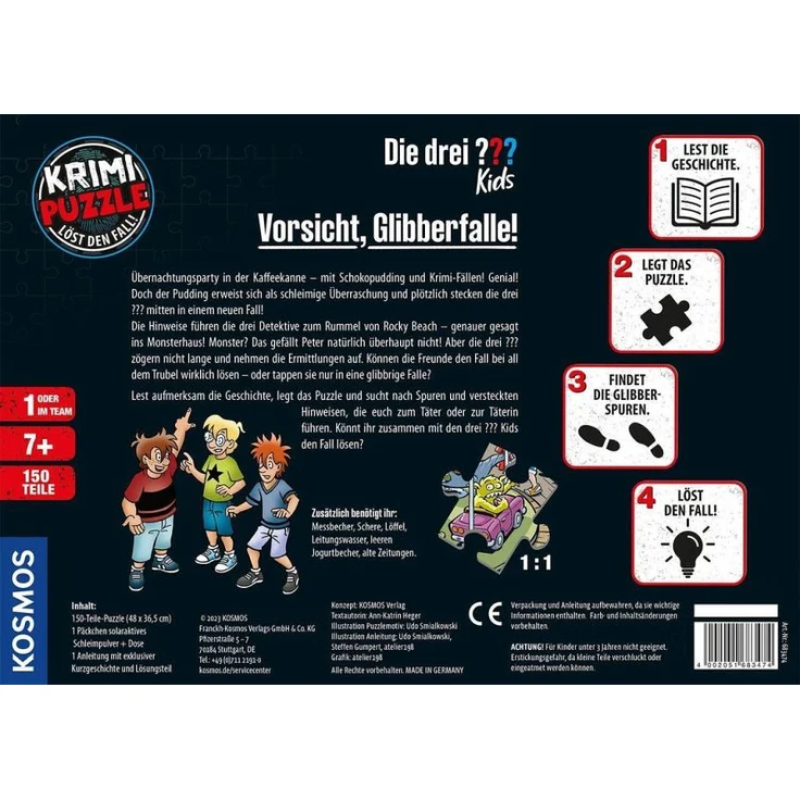 Krimi-Puzzle: Die drei ??? Kids - Vorsicht, Glibberfalle! – Bild 2