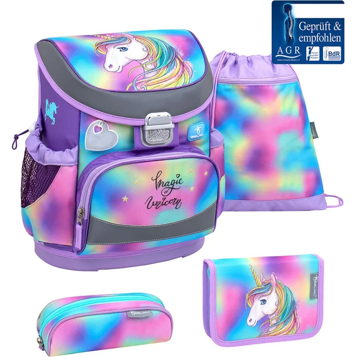 Belmil Mini-Fit Schulranzen-Set 4-tlg. - RAINBOW COLOR – Bild 1