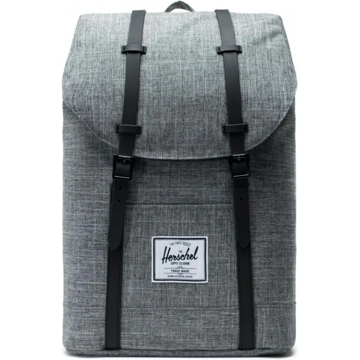 Herschel Retreat Backpack Laptop Rucksack Trekkingrucksack 10066 Raven Crosshatch/Black – Bild 2
