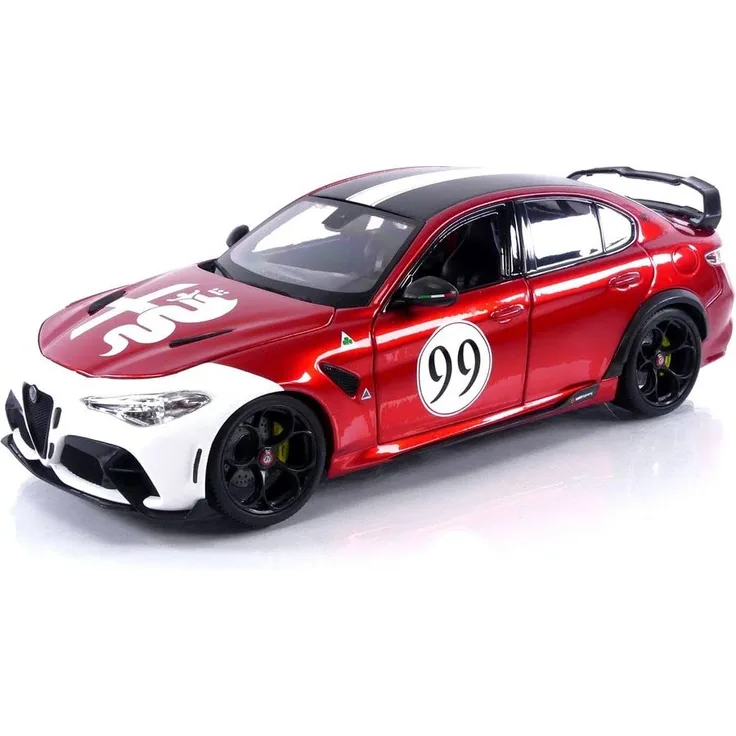 Bburago 11049R/W Miniaturauto aus der Kollektion, Alfa Red White