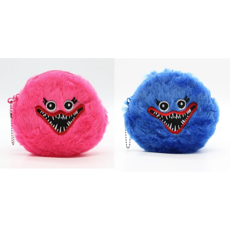 Huggy Wuggy Poppy Playtime Huggy Wuggy Portemonnaie Plüsch New Horror Game Hagiwagi Geldbörse für Kinder (pink) – Bild 3