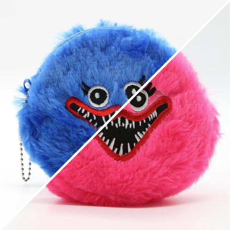 Huggy Wuggy Poppy Playtime Huggy Wuggy Portemonnaie Plüsch New Horror Game Hagiwagi Geldbörse für Kinder (pink) – Bild 5