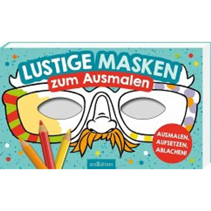 Lustige Masken zum Ausmalen