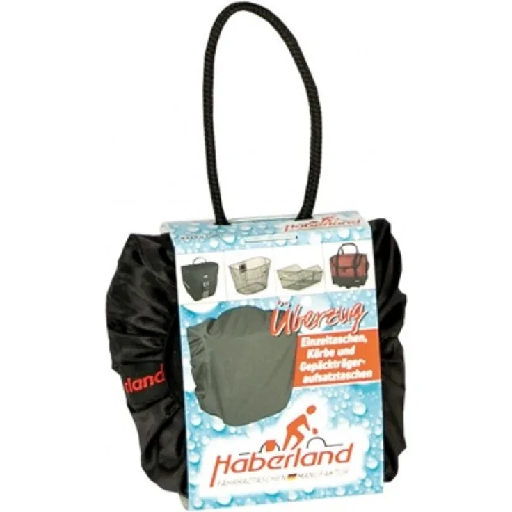 Haberland Regenschutzhaube für Gepäckträgertasche Einzeltaschen, Körbe