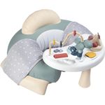 Smoby Toys - Little Smoby Babysitz mit Spieltisch - aufblasbarer Rundsitz mit Rücken- und Armlehne, Sitzbezug und Activity Tisch - für Kinder ab 6 Monate