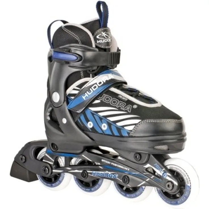 Hudora - Kinderinliner Leon, Größe 33 - 36, schwarz/blau