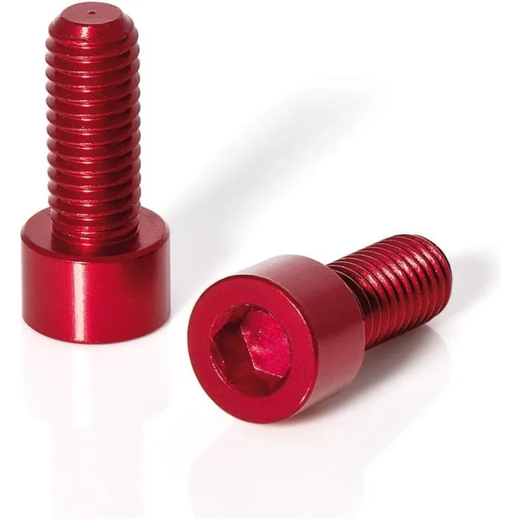 XLC Flaschenhalter Schrauben M5 x 17 - rot.