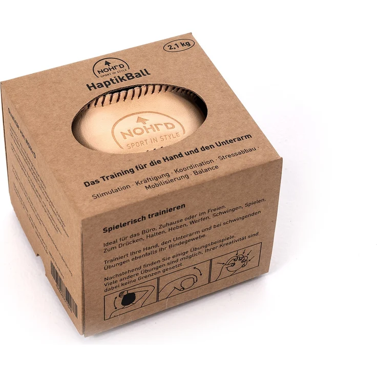 NOHrD HaptikBall 300g handgenähter Gewichtsball aus Leder – Bild 2