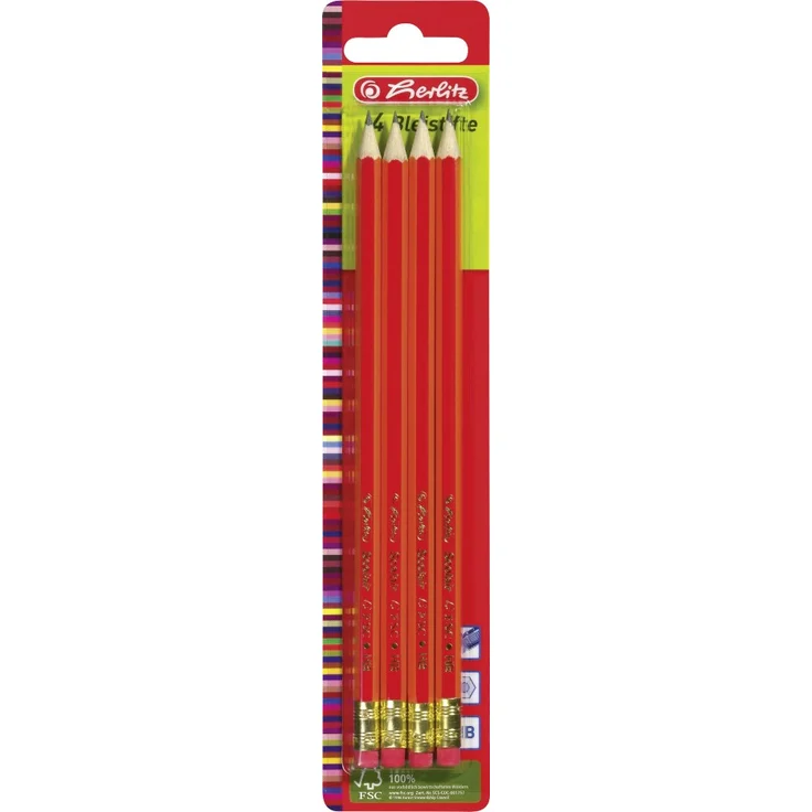 herlitz Bleistifte Scolair mit Tip HB FSC Mine 174 mm – Bild 2