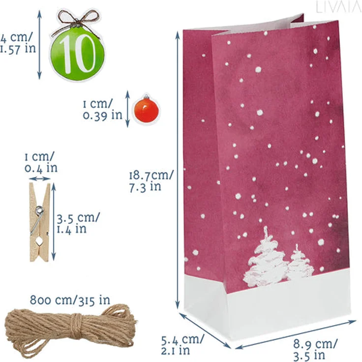 Adventskalender Zum Befüllen Schöner 2022 Adventskalender Zum Selbstbefüllen – Bild 3