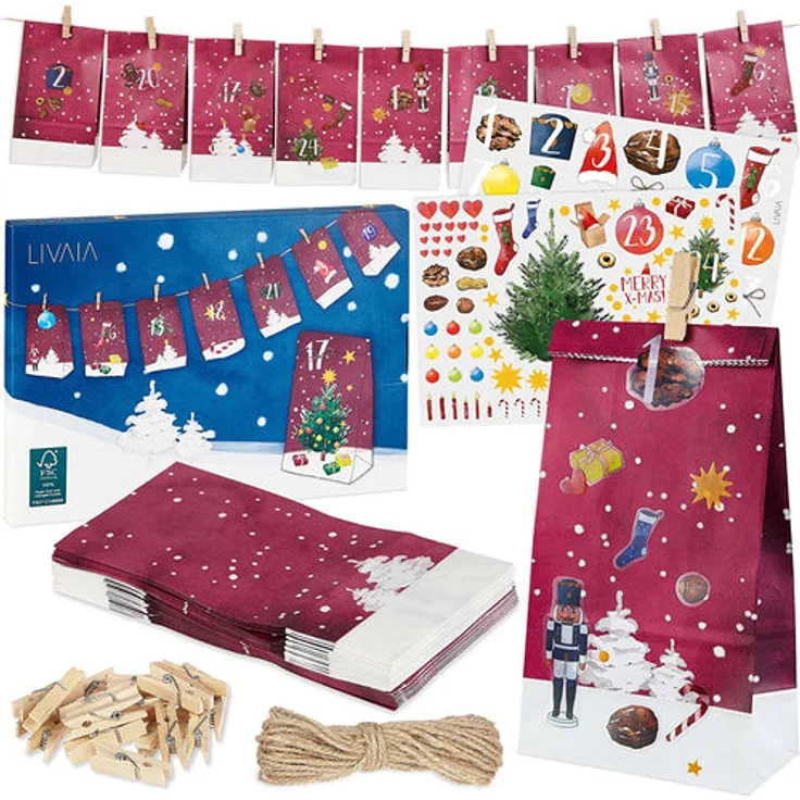 Adventskalender Zum Befüllen Schöner 2022 Adventskalender Zum Selbstbefüllen