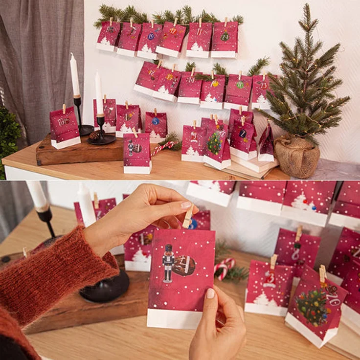 Adventskalender Zum Befüllen Schöner 2022 Adventskalender Zum Selbstbefüllen – Bild 4