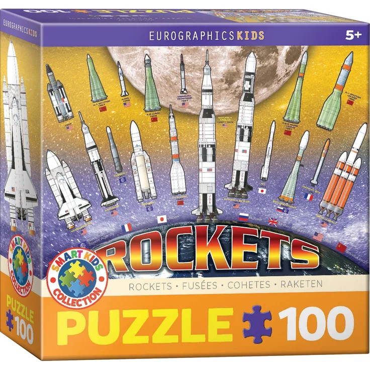 Eurographics 6100-1015 Raketen 100 Teile Puzzle