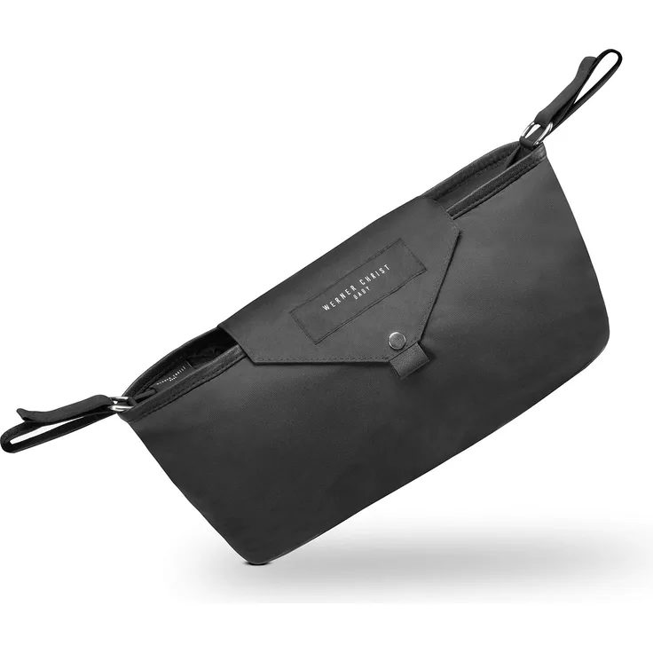 Kinderwagen-Organizer Tidy von WERNER CHRIST BABY – Wickeltasche mit allen Kinderwagenmodellen kompatibel, Befestigung mittels zwei starken Klettbändern, wasserabweisend in stone