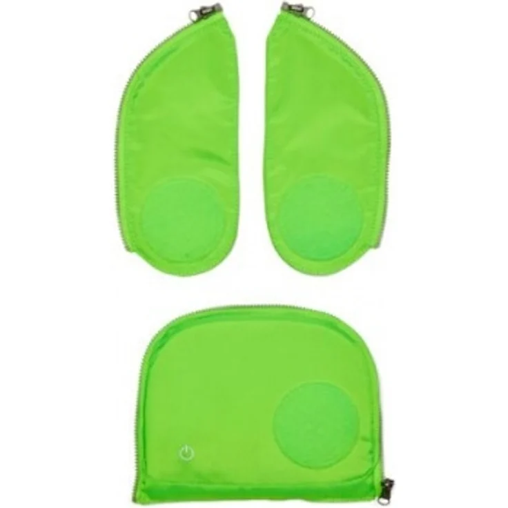 ergobag Fluo LED Zip-Set Grün