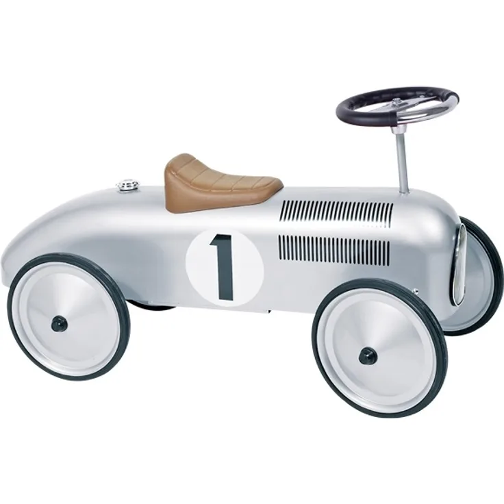 GOKI 14136 'Rutscherfahrzeug silber' ab 12 Monaten, bis 25 kg belastbar, silber