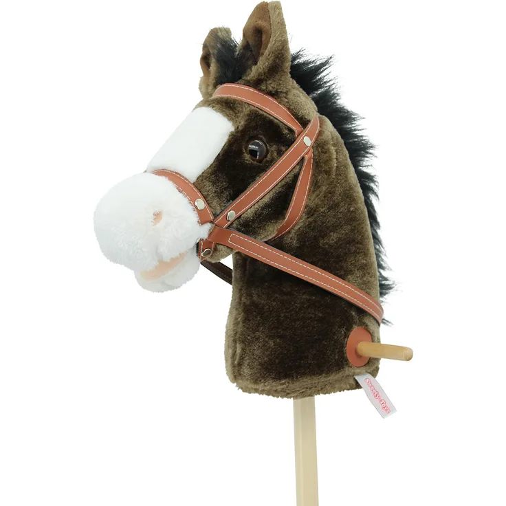 Sweety Toys 5055 Steckenpferd ” My Little Pony” Chocolate, super süss, mit Funktion Gewieher und Galoppgeräusch
