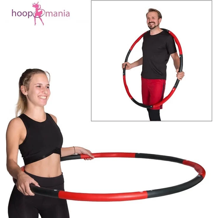 Hoopomania Weight Hoop Schaumstoff Hula Hoop, 1. 5 kg Red Devil - Preisvergleich – Bild 6