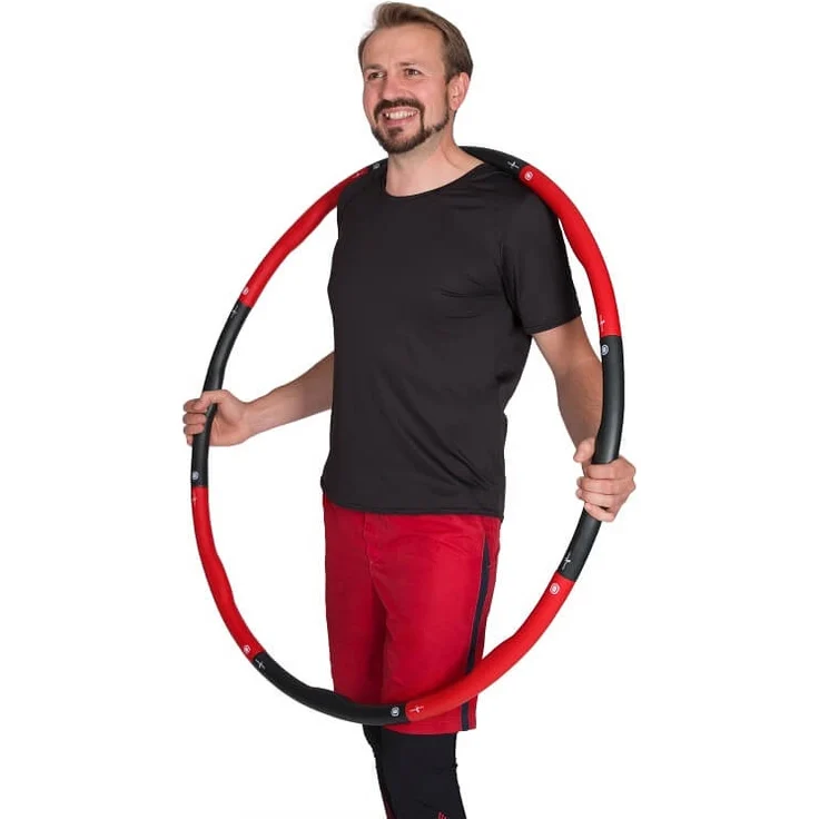 Hoopomania Weight Hoop Schaumstoff Hula Hoop, 1. 5 kg Red Devil - Preisvergleich – Bild 2