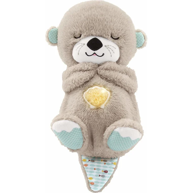 Mattel Fisher-Price Schlummer-Otter Einschlafhilfe, mit beruhigender Musik und rhythmischen Bewegungen zur Beruhigung, ab der Geburt – Bild 1