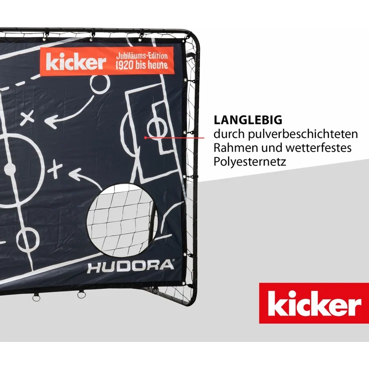 Fußballtor Trainer kicker Edition Matchplan Maße: 213 x 152 x 76 cm Polyestertorwand mit 2 verstär – Bild 3