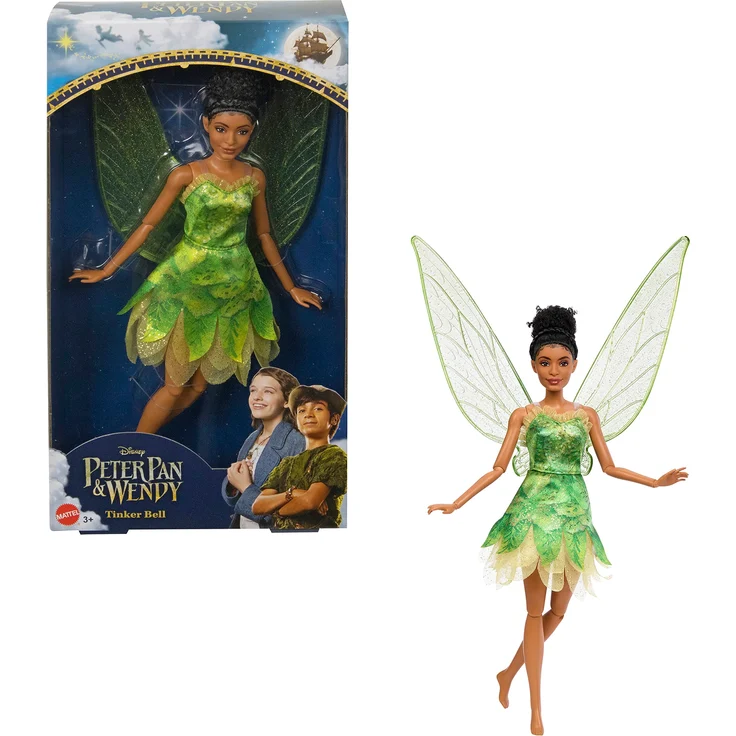 Disney-Film Peter Pan & Wendy Spielzeug, Tinker Bell Feenpuppe mit Flügeln, inspiriert von Peter Pan & Wendy von Disney, Geschenke für Kinder, HNY37 – Bild 1
