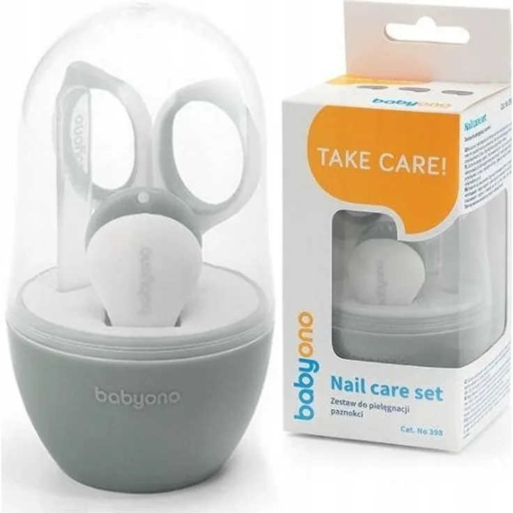 Baby Ono 398/03 - NAIL CARE KIT FOR CHILDREN AND BABIES GRAY