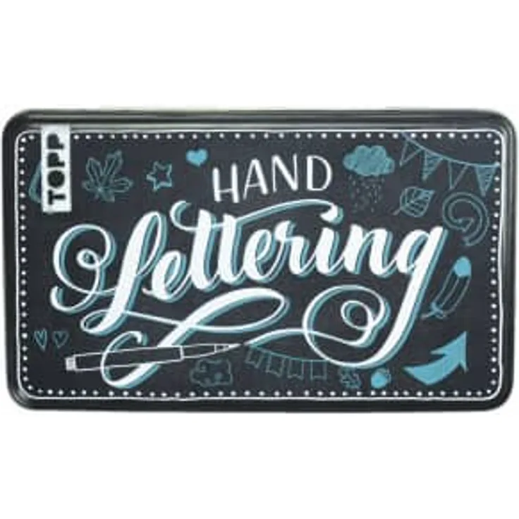 Handlettering Designdose mit Brush Pens