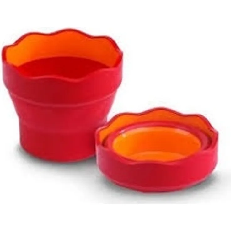 Faber-Castell Wasserbecher Clic and Go rot