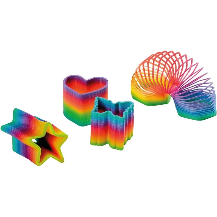 Treppenhüpfer Regenbogen, 8cm, 1 Stück, zufällige Auswahl