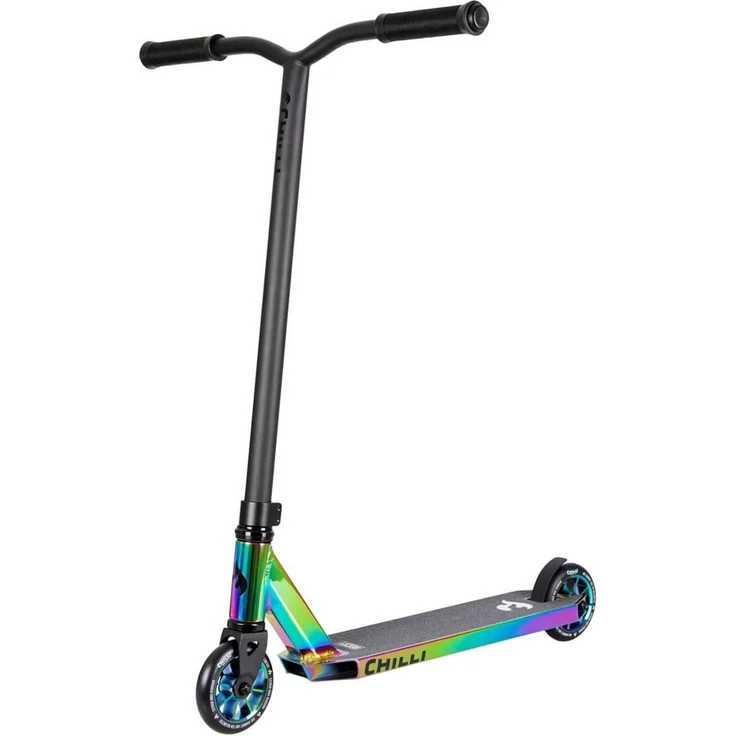 Chilli Pro 118-6-SH 'Rocky Neochrome' Scooter, Lenkerhöhe 79 cm, max. belastbar bis 100 kg, neochrome – Bild 1