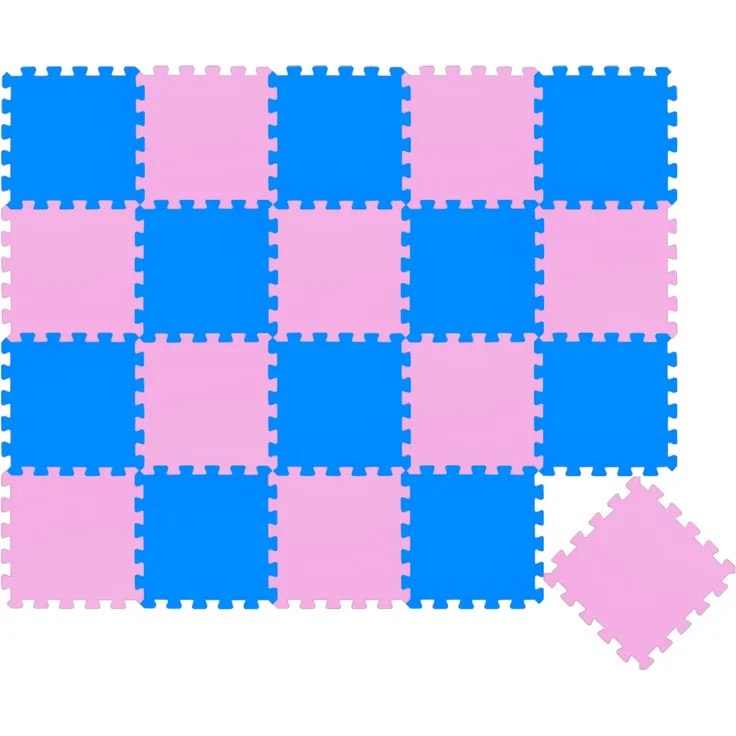 20 Teile Baby Kinder Puzzlematte ab Null - 30x30 Puzzle Spielmatte Krabbelmatte