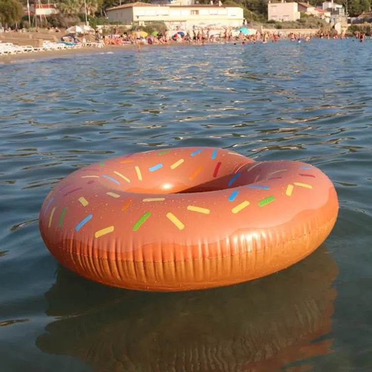 Schwimmreifen, Donut mit Biss, Schwimmring, Reifen, ca. 119 cm Wasserspiezeug