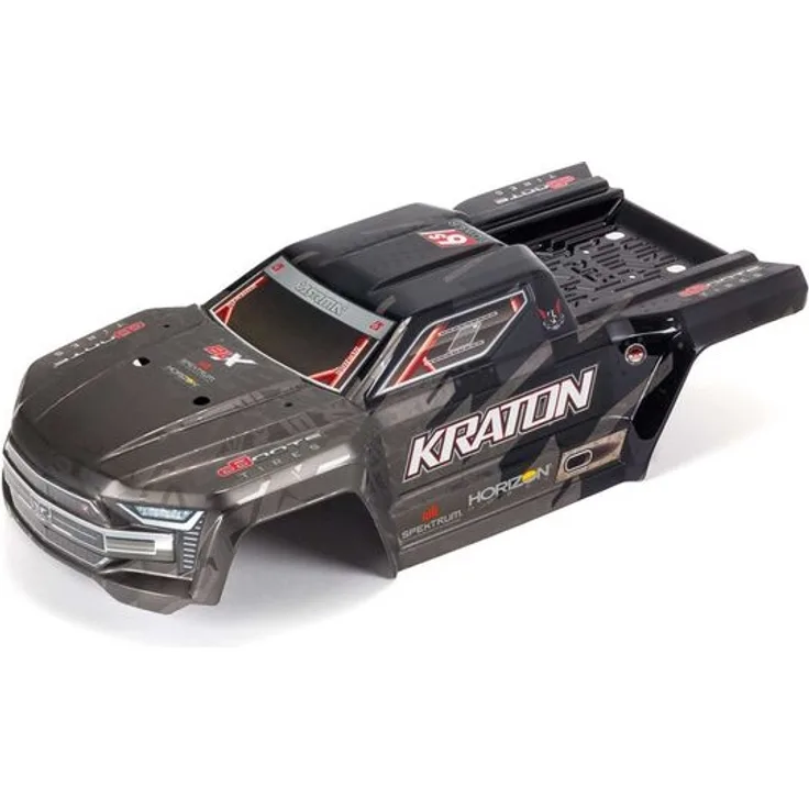 Arrma ARA406159 KRATON 1/8 EXB Karosserie Ausgeschnitten Lackierte Aufkleber Schwarz