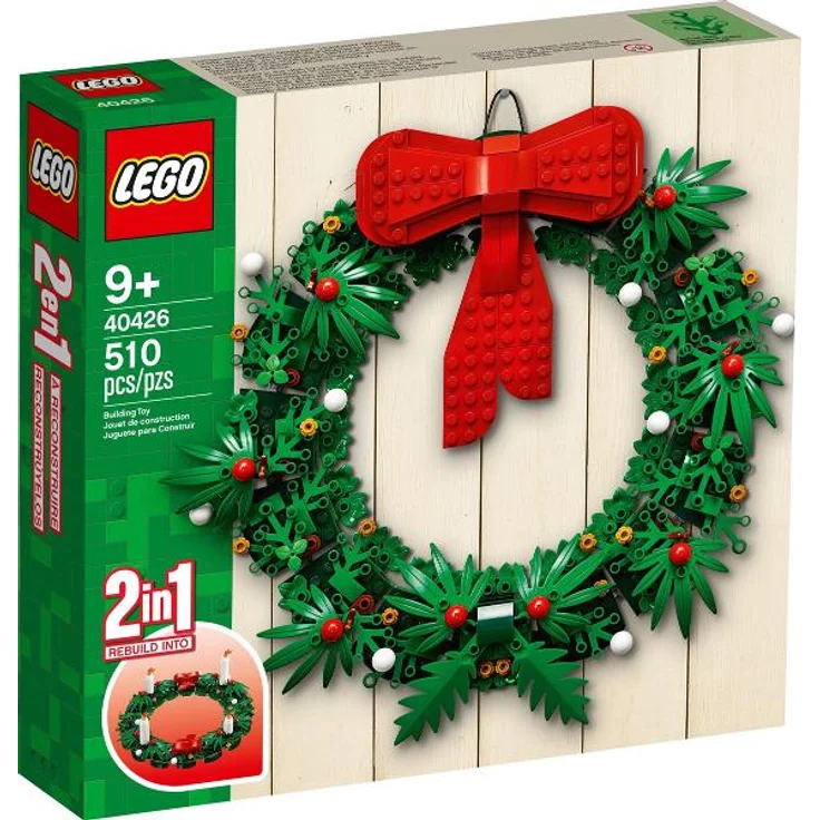 Lego 40426 '2-in-1-Adventskranz', 510 Teile, ab 9 Jahren – Bild 1