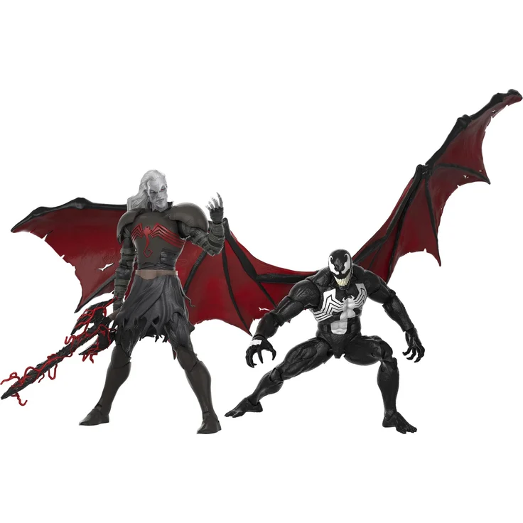 Hasbro Marvel Legends Series Spider-Man 60th Anniversary Marvel's Knull und Venom 2er-Pack King in Black, 15 cm große Action-Figuren, 5 Accessoires – Bild 1