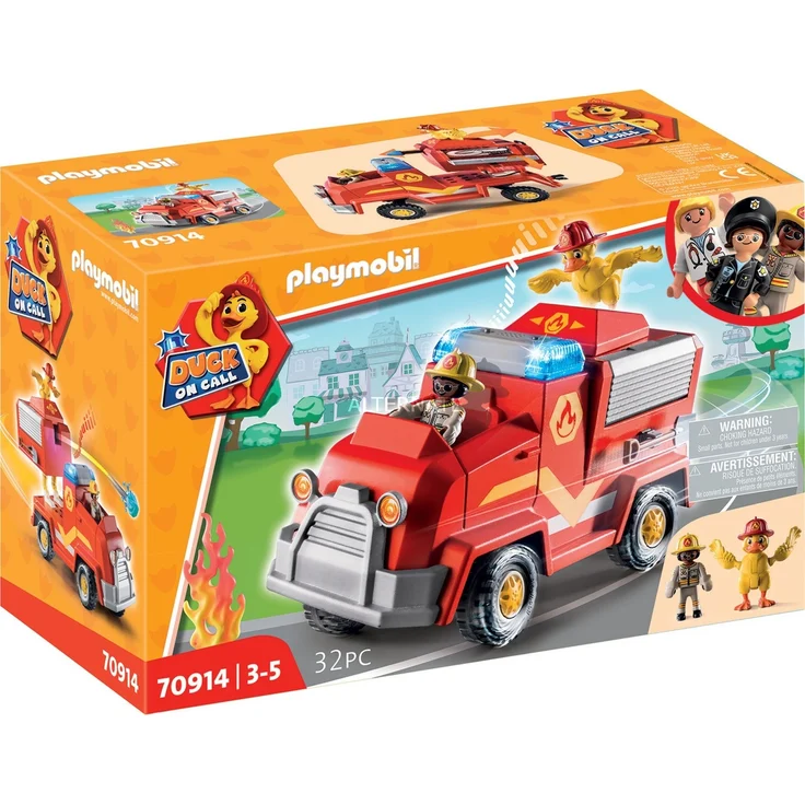Playmobil DUCK ON CALL 70914 'Feuerwehr Einsatzfahrzeug', 32 Teile, ab 3 Jahren – Bild 1
