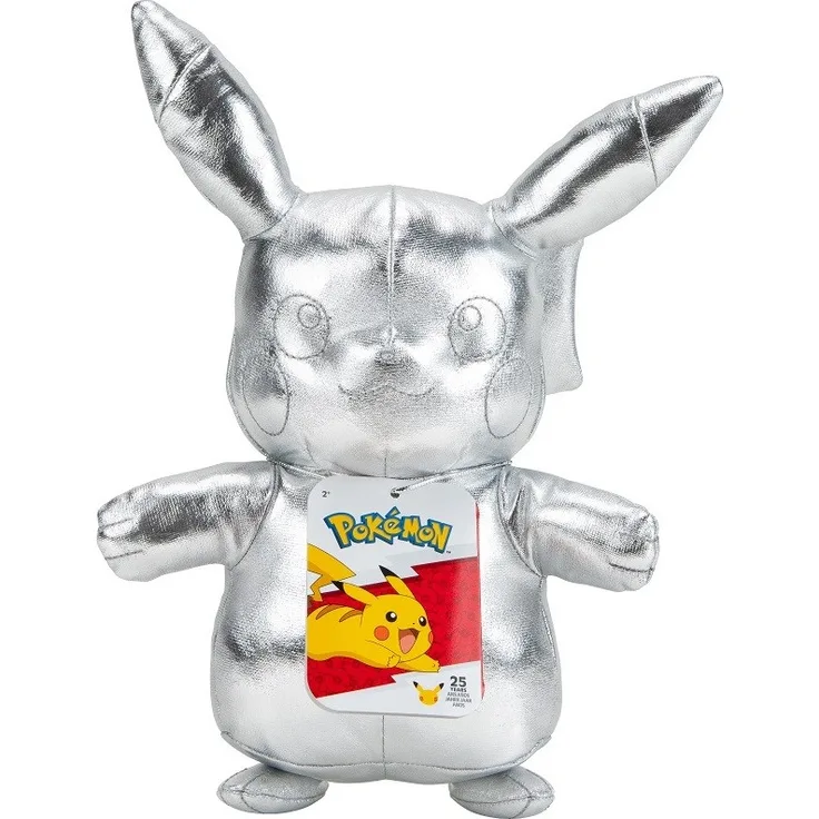 Pokémon Kuscheltier Sonderedition Pikachu Silber 20 cm