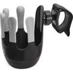 Wicked Chili Getränkehalter für Kinderwagen und Buggy, Flaschenhalterung mit 360° Gelenk, Anti-Rutsch-Befestigung und Klettverschluss