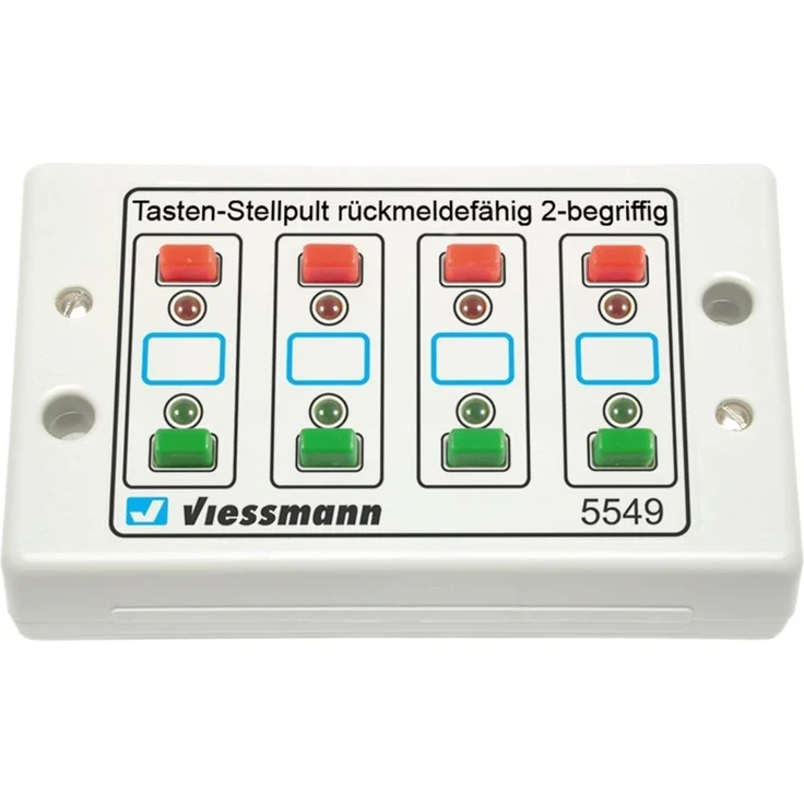 Viessmann 5549 Universal-Tasten-Stellpult, rckmeldefhig, 2-begriffig – Bild 1