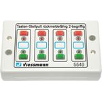 Viessmann 5549 Universal-Tasten-Stellpult, rckmeldefhig, 2-begriffig