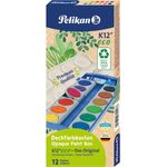 Pelikan Deckfarbkasten eco 735K, 12 Farben + Tube Deckweiß
