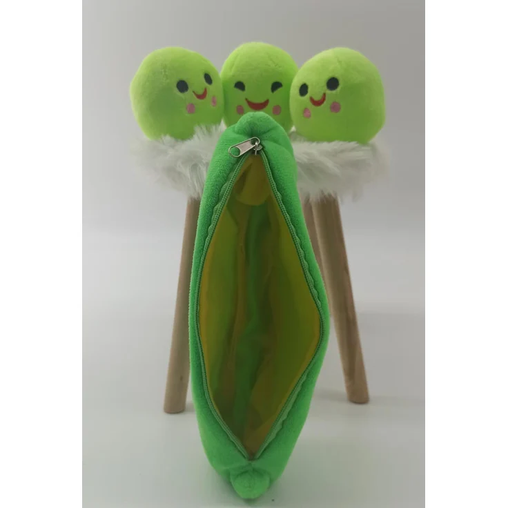 PEA Stuffed Pflanze Puppe Kawaii für Kinder Jungen Mädchen Geschenk PEA Shaped Kissen Toy Nette Kinder Baby-Plüsch-Spielzeug Erbse grün – Bild 8